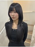 羽ライトでハッシュカット風に！