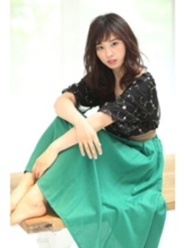 アース コアフュールボーテ 長野駅前店(EARTH coiffure beaute) フェミニンMIXな大人のこなれセミディ