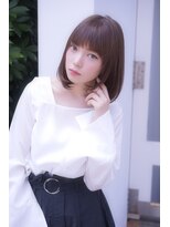 ラルジュ(large)&nbsp;【large】オトナ可愛いワンカールボブ/前髪パッツン