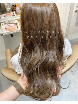 トリート 西船橋店(TREAT) 秋色マロンベージュ×ハイライト