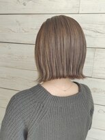 ベルコフレ 玉造店(Belle Coffret)&nbsp;【Bellecoffret】大人女性のための切りっぱなしボブ オリーブ