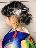 ☆成人式シニョンスタイル☆
