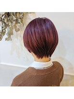 ボアップ 松山店(boappu)&nbsp;#垢抜けショート#暖色#ピンクカラー