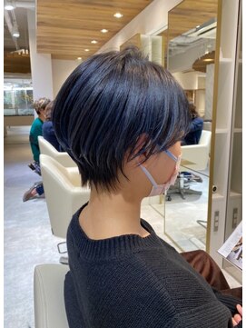オーロ 池田店(ORO) スッキリショートのネイビーアッシュ☆