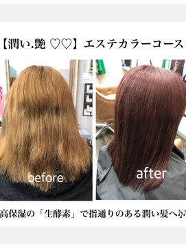 ラックフィールド 姫路別所店(Luck Field) 潤い艶エステカラーコース(髪質改善)