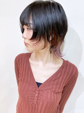 モリオ フロム ロンドン 成増店 【morio成増/ムラマツ】ショートウルフ インナーカラーピンク