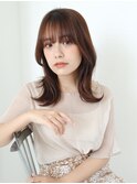 【Sourire江坂】ナチュラルブラウン×小顔くびれヘア外ハネボブ 