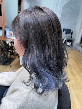 ヘアサロン アティリー(Hair Salon Attirer) 西梅田/グラデーションブルー　　　　【Attirer 飯田裕之】