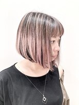 ヘアーライズ 池袋東口店(hair RISE) シャドールーツピンクグレージュワンレンボブ前下がり