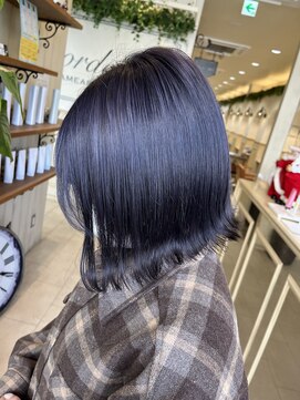 ボルデヘアー 亀有(Borde HAIR) ダークブルーパープル【Anna】ボルデ亀有美容室