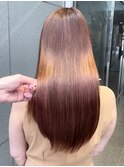 ピンクベージュ_グレージュカラーボブウルフ_ba402151