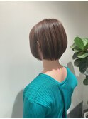 【a_kara/エーカラ】*丸みショート+マロンベージュ*
