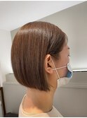 耳掛けショートボブ