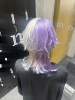 ティアム 渋谷店(Tiam shibuya) 斜めバング/グレージュカラー/デザインカラー/シルキーベージュ