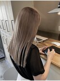 【YOKE】ミルクティーベージュヘーゼルベージュ縮毛矯正髪質改善
