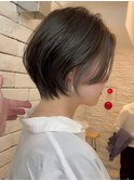 ショートボブ/簡単スタイリング/丸みショート/可愛い/20代30代