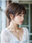 《Lumi hair》無造作ショートウルフ/透明感カラー