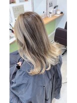 オリビアヘアー(OLIVIA HAIR) デザインカラー☆グレージュバレイヤージュ