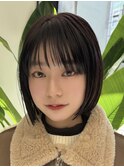 @hitoshi__sand /黒髪/ネビージュ/小顔/ワンレン/大阪梅田