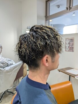 レガ(le ga) 縦落ちパーマ×ハイライト