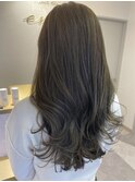 オリーブベージュ/レイヤーカット/ベース12トーン