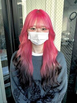 ザ オーダー(THE ORDER) コットンピンク デザイン エンドグラデーション ルーツカラー