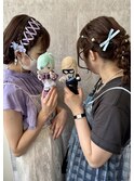 推し活ライブ前ヘアアレンジ／ヘアセット/ふわふわ/アレンジ
