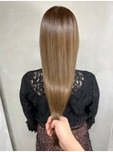 髪質改善＊ロングレイヤーグレーベージュ＊美髪【Zina船橋】