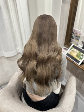 空 ミルクティーベージュ/ブリーチ1回