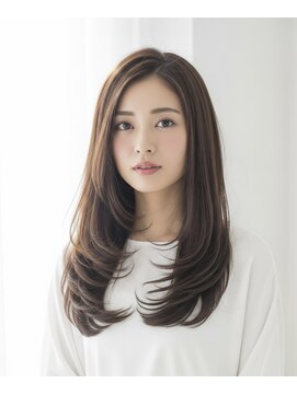 ラディシュ さがみ野(RADISH) 髪質改善メテオ前髪カット×小顔レイヤー/20代30代トレンドヘア