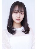 20代30代ミディアム顔周りレイヤーカット髪質改善トリートメント