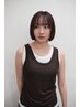 【平日限定】似合わせカット+透明感カラー+トリートメント〔ショート/ボブ〕