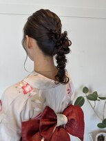 ビーワールド(B WORLD)&nbsp;【ももか】浴衣ヘア☆編みおろしアレンジ