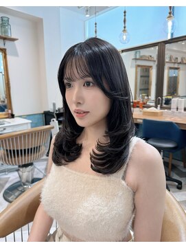 ロンドアベニール 北千住(Lond avenir) くびれヘア/顔周り/韓国/レイヤーカット/黒髪/ロング/前髪北千住