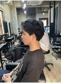 短髪パーマ