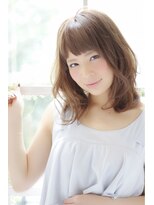 クィーンズガーデンバイケーツーギンザ(QUEEN’S GARDEN by K two GINZA)&nbsp;[K-two銀座]短めバング×小顔カット♪ニュアンスパーマセミディ