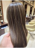 〈ナチュラルハイライト × シルキーグレージュ〉仙台 30代40代