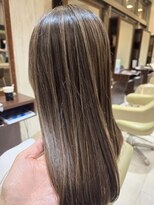 ヘアメイク アリエス 岩切店(HAIR MAKE aries) 〈ナチュラルハイライト × シルキーグレージュ〉仙台 30代40代