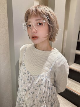 ニューヨークニューヨーク 三宮店(NYNY) ミルクティーカラー/ボブレイヤー