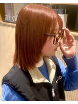 アーカイブ(archive)&nbsp;高校卒業カラー！春オレンジベージュ♪/1ブリーチ/ダブルカラー