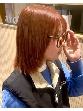 アーカイブ(archive) 高校卒業カラー！春オレンジベージュ♪/1ブリーチ/ダブルカラー