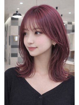 オリーブスバイネオリーブ(Olive's by neolive) くびれヘア_レイヤー_前髪_ハイライト_顔周り_新宿