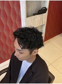 波巻きパーマ