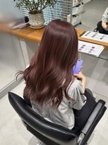 フー(hu)&nbsp;ピンクベージュピンクブラウンパープル赤髪ワインレッド暖色
