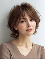 Heart's美人設計と白髪ぼかし専門店 青山表参道店 脱白髪染め/ショートヘア【ハーツ】&nbsp;白髪ぼかし脱白髪染め似合わせショートボブ40代50代60代