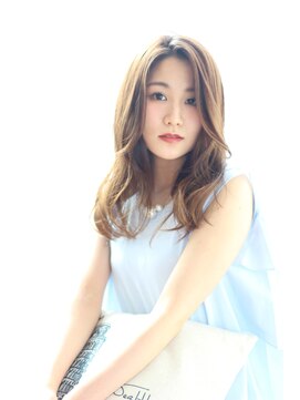 アグラン 梅田本店(a Gland) 小顔ロング×ゴールドベージュ