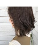 ニュアンスカール×カーキベージュ