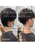 スパイラルパーマデザインパーマROMMY.Homme