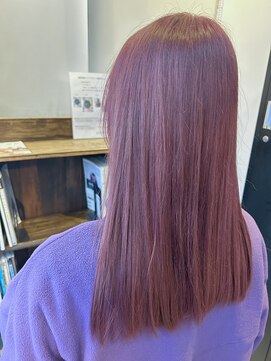 ザ カラー ラボ(THE COLOR LABO) ケアブリーチ オンカラー ラベンダーピンク ワンレングス