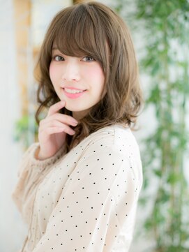 レアワンハナレ センター北美容院(lea/1 HANARE) センター北/髪質改善/オリーブベージュ☆ウェーブミディアムg